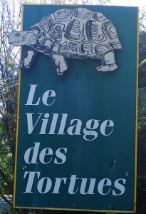 Panneau Village des Tortues